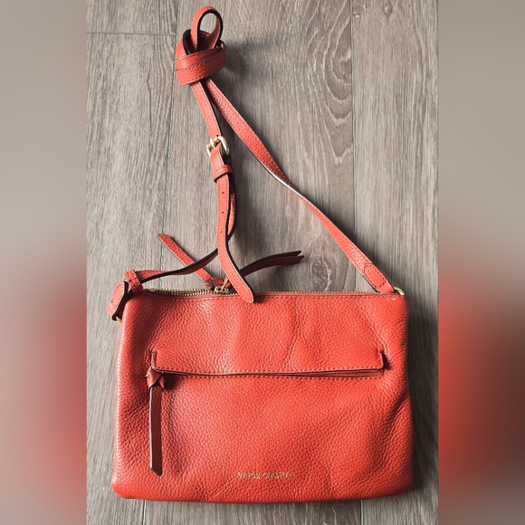 Vince Camuto Handbags - Vince Camuto Gally Crossbody bag Paprika Burnt Red Genuine Leather Gold Hardware